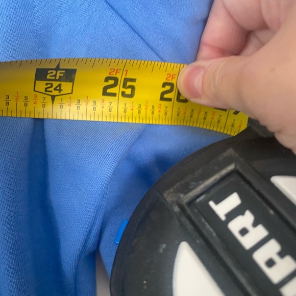 Quacker Factory Blue Embroidered T Shirt Women's Size 1X V Neck Half Sleeve Top - Picture 6 of 7